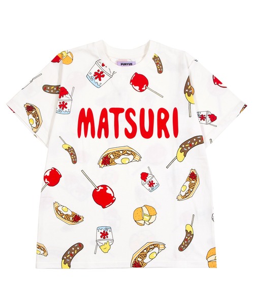 PUNYUS(プニュズ)の「【新サイズ】祭り総柄Tシャツ(Tシャツ/カットソー・レディース・ホワイト・3/4/5/1/2)」の11枚目の写真