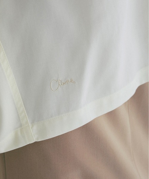 CLANE(クラネ)の「OPEN COLLAR OVER SHIRTS(シャツ/ブラウス・レディース・ブラウン/アイボリー・1/2)」の15枚目の写真