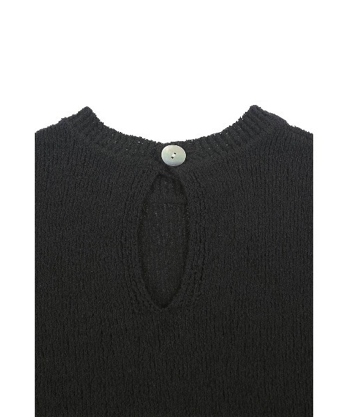 ALEXIA STAM(アリシアスタン)の「Shell Button Knit Top /シェルボタンニット(ニット/セーター・レディース・ブラック/アイボリー/ブラウン・FREE)」の4枚目の写真