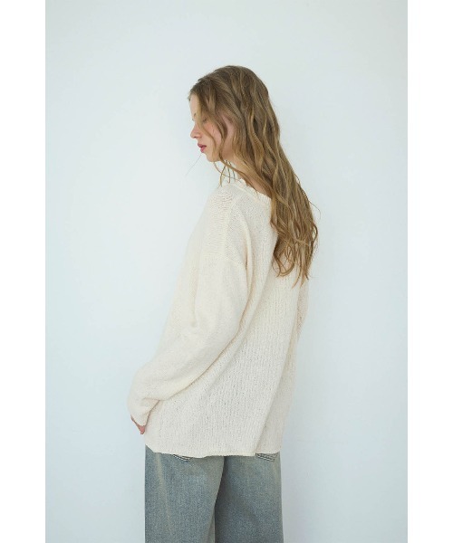 ALEXIA STAM(アリシアスタン)の「Shell Button Knit Top /シェルボタンニット(ニット/セーター・レディース・ブラック/アイボリー/ブラウン・FREE)」の20枚目の写真