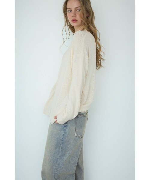 ALEXIA STAM(アリシアスタン)の「Shell Button Knit Top /シェルボタンニット(ニット/セーター・レディース・ブラック/アイボリー/ブラウン・FREE)」の21枚目の写真