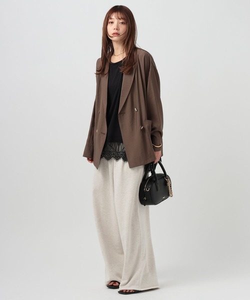 BAYFLOW（ベイフロー）の「[トレンドシルエット]カットオフスウェットタックパンツ（スウェットパンツ・レディース・オフホワイト・SMALL）」の12枚目の写真