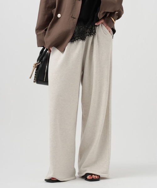 BAYFLOW（ベイフロー）の「[トレンドシルエット]カットオフスウェットタックパンツ（スウェットパンツ・レディース・オフホワイト・SMALL）」の13枚目の写真