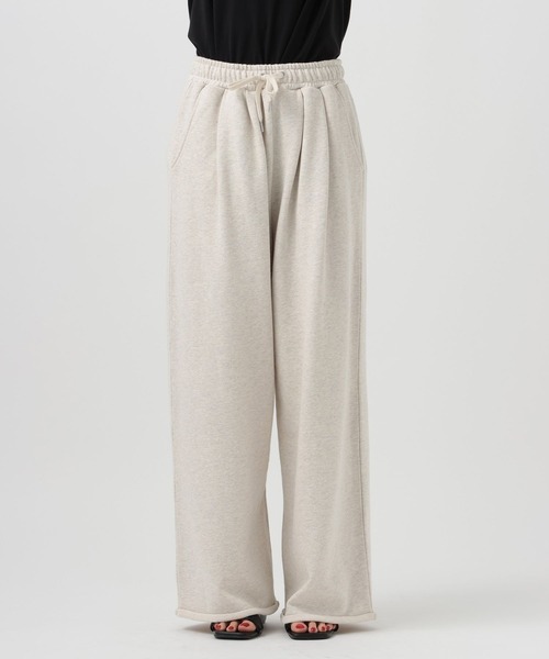 BAYFLOW（ベイフロー）の「[トレンドシルエット]カットオフスウェットタックパンツ（スウェットパンツ・レディース・オフホワイト・SMALL）」の16枚目の写真