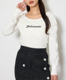 オフショルカットロングTシャツ 春服 夏服