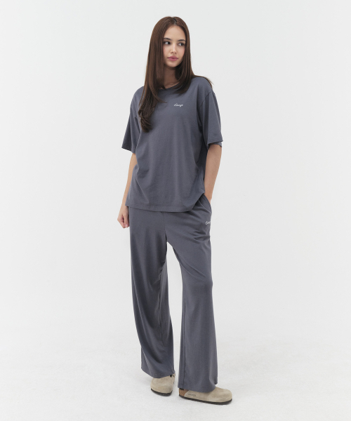 LAZYZ（レイジジ）の「エブリデイイージーティーシャツパンツセット（3色）（Tシャツ/カットソー・レディース・ネイビー/ブラック/ホワイト・FREE）」の6枚目の写真