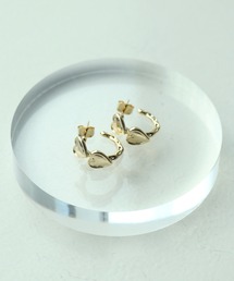 ハート2連フープピアス