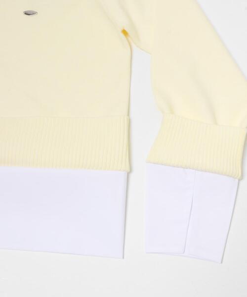 SENSE OF PLACE by URBAN RESEARCH（センスオブプレイスバイアーバンリサーチ）の「『洗濯可』プレートツキシャツドッキングニットカーディガン（カーディガン/ボレロ・レディース・アイボリー/グレー/ネイビー・ONE）」の10枚目の写真