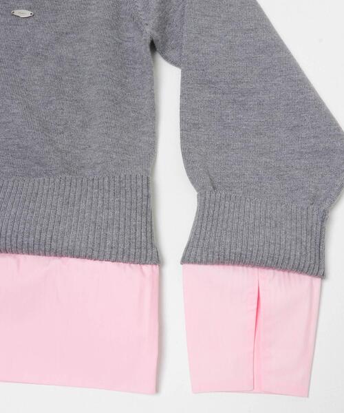 SENSE OF PLACE by URBAN RESEARCH（センスオブプレイスバイアーバンリサーチ）の「『洗濯可』プレートツキシャツドッキングニットカーディガン（カーディガン/ボレロ・レディース・アイボリー/グレー/ネイビー・ONE）」の18枚目の写真