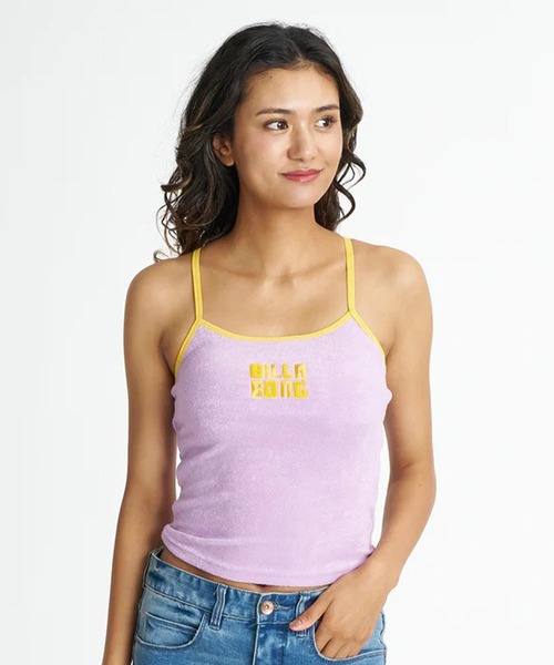 BILLABONG(ビラボン)の「BILLABONG/ビラボン キャミソール PILE BABY FIT RINGER CAMI BG01C364(タンクトップ・レディース・バイオレット/オフホワイト/スミクロ/レッド・M)」の18枚目の写真