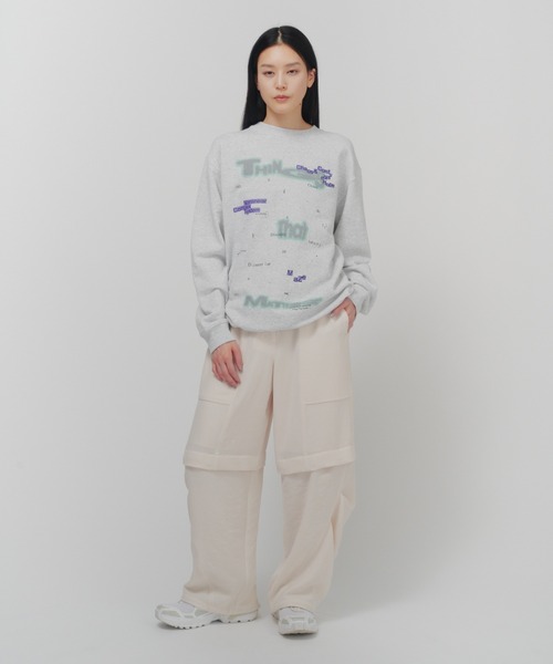 THINGS THAT MATTER(シングス ザット マター)の「VINTAGE GEORGETTE CONVERTIBLE PANTS / ヴィンテージ ジョーゼット コンバーチブル パンツ(その他パンツ・レディース・ブラック/アイボリー/ラベンダー・FREE)」の16枚目の写真