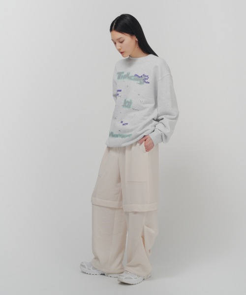 THINGS THAT MATTER(シングス ザット マター)の「VINTAGE GEORGETTE CONVERTIBLE PANTS / ヴィンテージ ジョーゼット コンバーチブル パンツ(その他パンツ・レディース・ブラック/アイボリー/ラベンダー・FREE)」の18枚目の写真