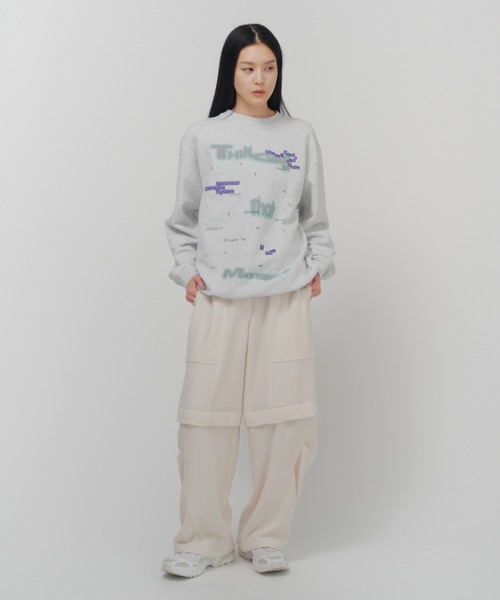 THINGS THAT MATTER(シングス ザット マター)の「VINTAGE GEORGETTE CONVERTIBLE PANTS / ヴィンテージ ジョーゼット コンバーチブル パンツ(その他パンツ・レディース・ブラック/アイボリー/ラベンダー・FREE)」の17枚目の写真