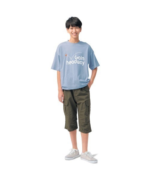 Belle Maison(ベルメゾン)の「接触冷感水陸両用クロップド丈カーゴパンツ(その他パンツ・キッズ・カーキ/ブラック・140/150/160/170)」の3枚目の写真