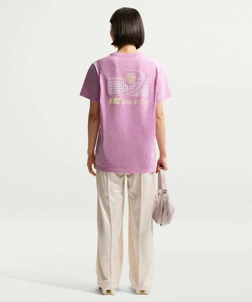 NIKE（ナイキ）の「ナイキ NIKE ナイキ   NSW CLSC BF バーシティ19 S/S Tシャツ（Tシャツ/カットソー・レディース・スモークピンク/ブラック/ネイビー・S/M/L/XL）」の10枚目の写真