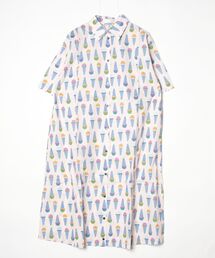 プリントレギュラーカラーシャツOP