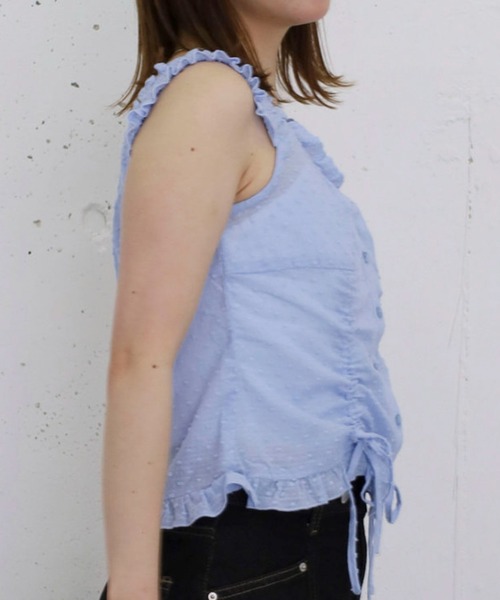 archives(アルシーヴ)の「2WayコットンレースドロストBL(シャツ/ブラウス・レディース・イエロー/ブラック/オフホワイト/ブルー・MEDIUM)」の18枚目の写真