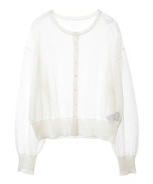 earth music&ecology（アースミュージックアンドエコロジー）の「【WEB限定】接触冷感シアークルーニットカーディガン（カーディガン/ボレロ）」