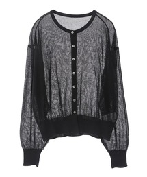earth music&ecology（アースミュージックアンドエコロジー）の「【WEB限定】接触冷感シアークルーニットカーディガン（カーディガン/ボレロ）」
