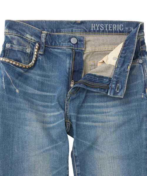HYSTERIC GLAMOUR（ヒステリックグラマー）の「HYS SP加工スキニーデニムパンツ（デニムパンツ・レディース・ライトインディゴブルー・24inch/25inch/26inch/27inch/28inch）」の6枚目の写真