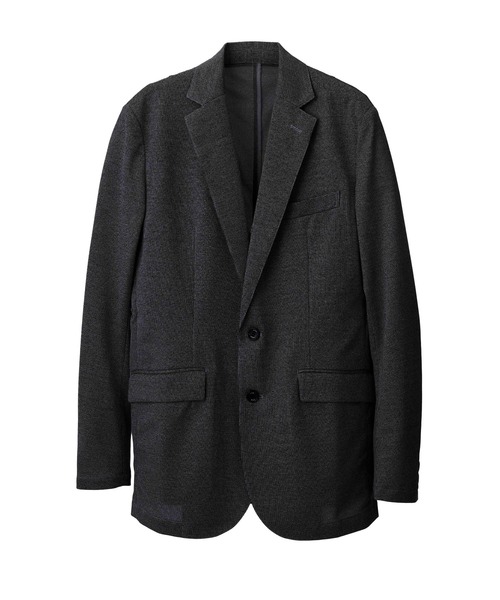 AKM（エイケイエム）の「SWING EASY JACKET (CENTER VENT)（テーラードジャケット・メンズ・ブラック×ホワイト/ブラック×グレー・LARGE/SMALL/XX-LARGE/X-LARGE/MEDIUM）」の2枚目の写真