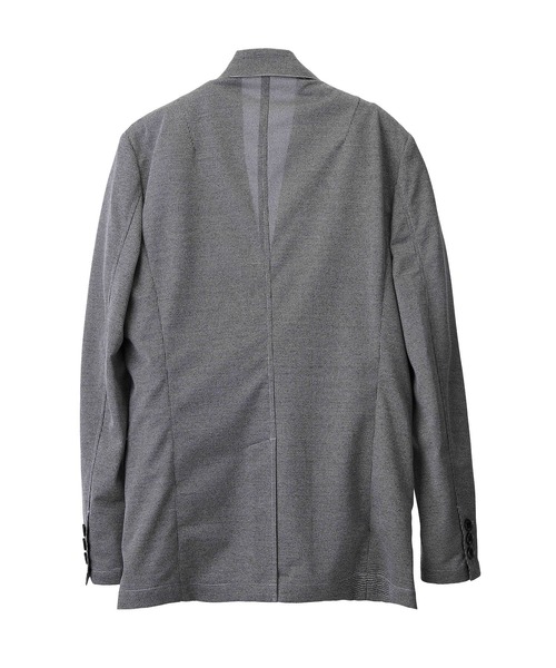 AKM(エイケイエム)の「SWING EASY JACKET (CENTER VENT)(テーラードジャケット・メンズ・ブラック×ホワイト・LARGE)」の2枚目の写真