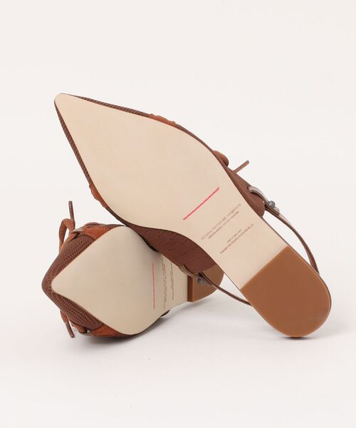 Scrap Book(スクラップブック)の「【MAISON MAVERICK PRESENTS】Lace-Up Slingback Flats Mule(パンプス・レディース・グリーン/ブラウン/グレー/シルバー・M)」の6枚目の写真
