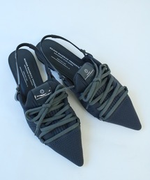 【MAISON MAVERICK PRESENTS】Lace-Up Slingback Flats Mule