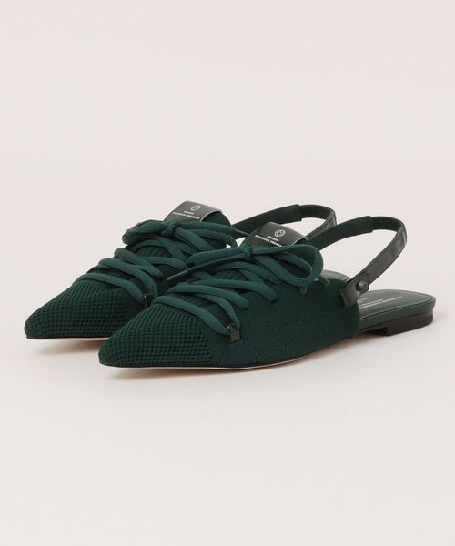 Scrap Book(スクラップブック)の「【MAISON MAVERICK PRESENTS】Lace-Up Slingback Flats Mule(パンプス・レディース・グリーン/ブラウン/グレー/シルバー・M)」の17枚目の写真