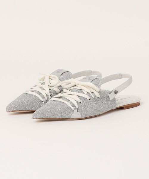 Scrap Book(スクラップブック)の「【MAISON MAVERICK PRESENTS】Lace-Up Slingback Flats Mule(パンプス・レディース・グリーン/ブラウン/グレー/シルバー・M)」の8枚目の写真
