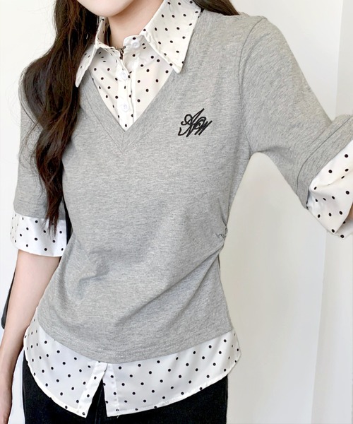 Дот‑shirt Relay Yard V‑neck топсы