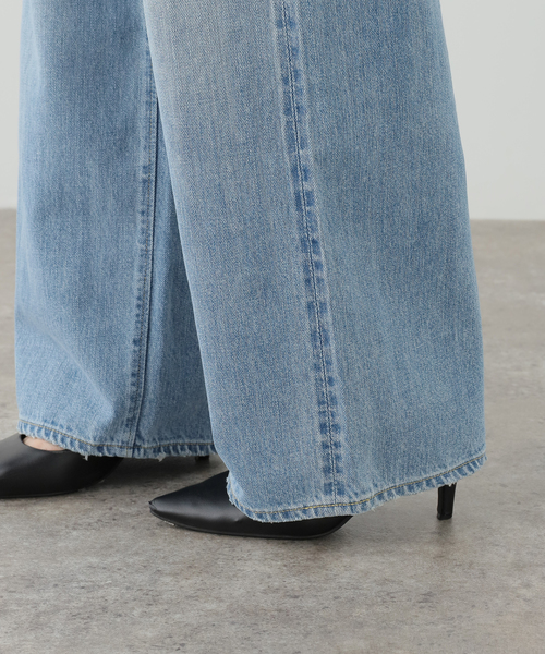 Johnbull（ジョンブル）の「【JOHNBULL/ジョンブル】WIDE PANTS（デニムパンツ・レディース・ブルー・38/36/34）」の22枚目の写真