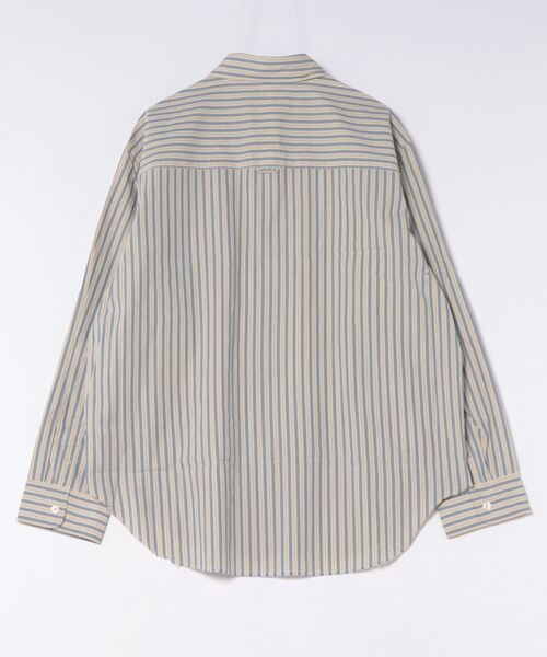 ALLSAINTS(オールセインツ)の「ROMA OVERSIZED LONG SLEEVE STRIPED SHIRT | ROMA オーバーサイズ 長袖 ストライプ シャツ(シャツ/ブラウス・メンズ・イエロー系その他・XS/S/M/L)」の8枚目の写真