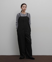 【Et】Nuanced wide-leg Salopette