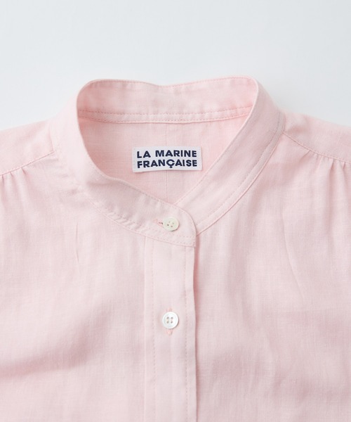 LA MARINE FRANCAISE(マリン フランセーズ)の「麻レーヨンシャツ(シャツ/ブラウス・レディース・ピンク/ブラック/オフホワイト・FREE)」の11枚目の写真
