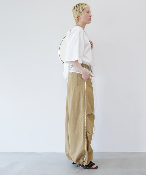 chuclla(チュクラ)の「レースレイヤードワイドパンツ chw26s320(その他パンツ・レディース・ベージュ・L/M)」の7枚目の写真