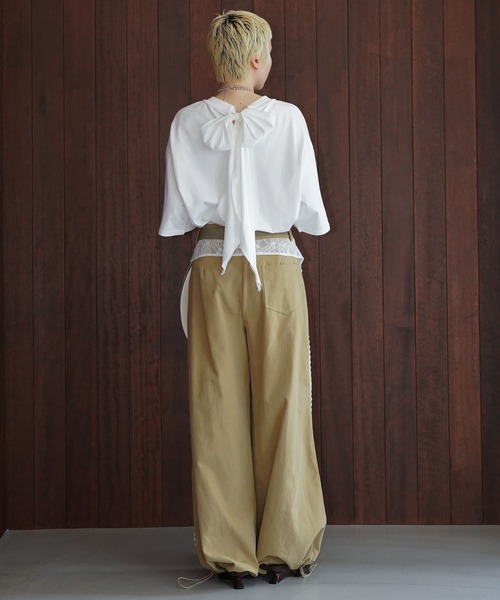 chuclla(チュクラ)の「レースレイヤードワイドパンツ chw26s320(その他パンツ・レディース・ベージュ・L/M)」の12枚目の写真