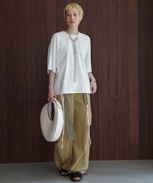 chuclla(チュクラ)の「レースレイヤードワイドパンツ chw26s320(その他パンツ・レディース・ベージュ・L/M)」の13枚目の写真