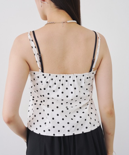SOEMIN(ソミン)の「Retro pattern bustier/ピンタックキャミソール(キャミソール・レディース・チェック/ドット・FREE)」の10枚目の写真
