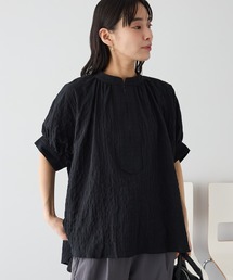 ナチュラルワッシャーブラウス【WEB限定カラー有り】◆