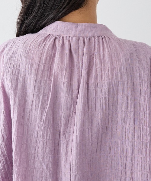 CRAFT STANDARD BOUTIQUE(クラフトスタンダードブティック)の「ナチュラルワッシャーブラウス【WEB限定カラー有り】◆(シャツ/ブラウス・レディース・オフホワイト/ライトブルー/ライトベージュ/ライトピンク/ブラック・FREE)」の14枚目の写真