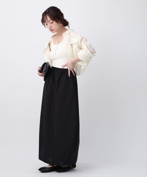 NOAHL(ノアル)の「【NOAHL】リネンライクコクーンスカート(スカート・レディース・ベージュ/ブラック・M/S)」の20枚目の写真