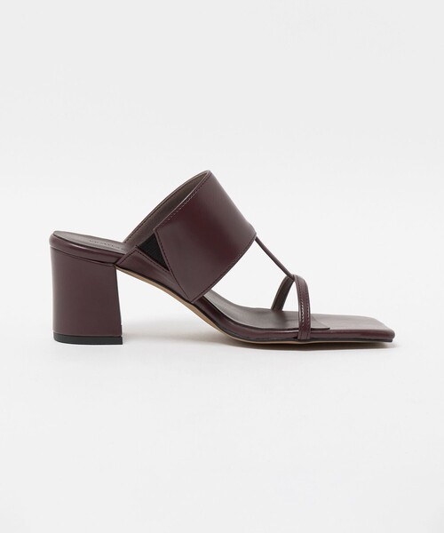 BEAUTY&YOUTH UNITED ARROWS（ビューティーアンドユースユナイテッドアローズ）の「スマートストラップ カバー ミュール（サンダル・レディース・ワイン/ブラック・37/38/36）」の6枚目の写真
