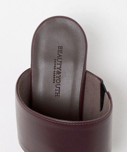 BEAUTY&YOUTH UNITED ARROWS（ビューティーアンドユースユナイテッドアローズ）の「スマートストラップ カバー ミュール（サンダル・レディース・ワイン/ブラック・37/38/36）」の3枚目の写真