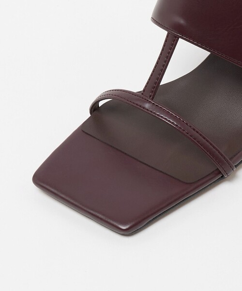 BEAUTY&YOUTH UNITED ARROWS（ビューティーアンドユースユナイテッドアローズ）の「スマートストラップ カバー ミュール（サンダル・レディース・ワイン/ブラック・37/38/36）」の20枚目の写真