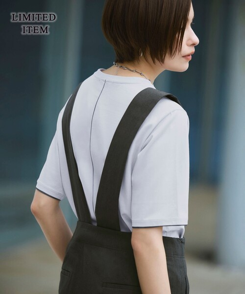 ICB（アイシービー）の「【WEB限定】ベーシックTEE（Tシャツ/カットソー・レディース・サックスブルー系/アイボリー系/ブラック系・X-LARGE/LARGE）」の4枚目の写真