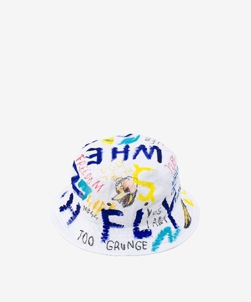 ROYAL FLASH(ロイヤルフラッシュ)の「guernika/ゲルニカ/HAND PAINTED HAT(ハット・メンズ・ホワイト/スミクロ/インディゴブルー/レッド/ブラック・LARGE/MEDIUM)」の1枚目の写真