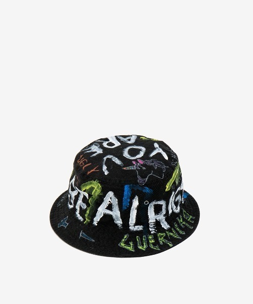 ROYAL FLASH(ロイヤルフラッシュ)の「guernika/ゲルニカ/HAND PAINTED HAT(ハット・メンズ・ホワイト/スミクロ/インディゴブルー/レッド/ブラック・LARGE/MEDIUM)」の2枚目の写真