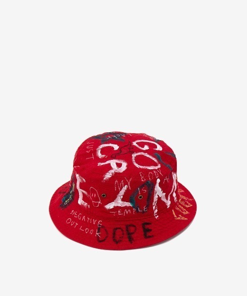 ROYAL FLASH(ロイヤルフラッシュ)の「guernika/ゲルニカ/HAND PAINTED HAT(ハット・メンズ・ホワイト/スミクロ/インディゴブルー/レッド/ブラック・LARGE/MEDIUM)」の6枚目の写真