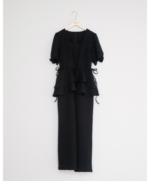 JUMELLE（ジュメロ）の「【結婚式/オケージョン】ペプラムパンツドレス（ドレス・レディース・ブラック・SMALL/MEDIUM）」の5枚目の写真